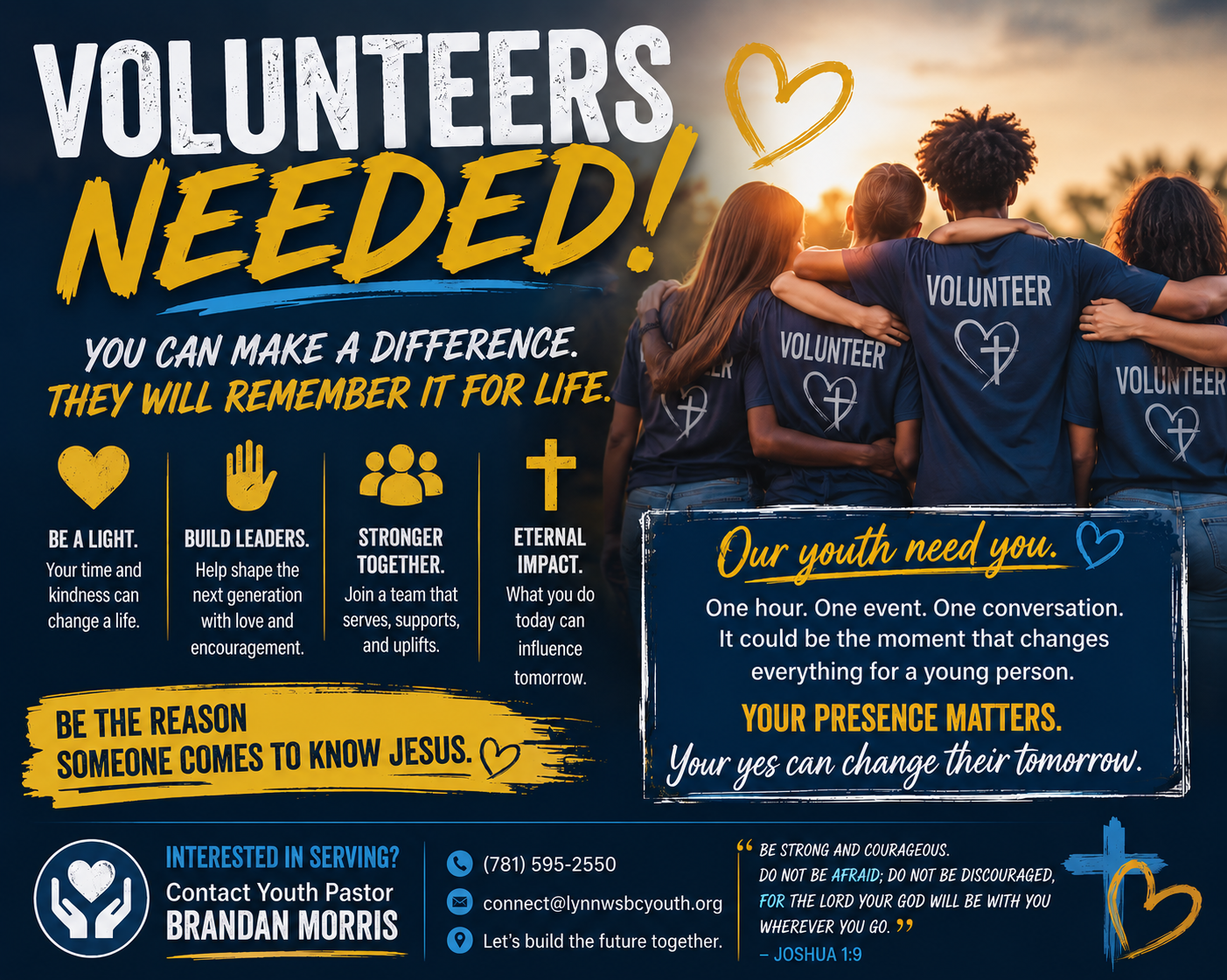 Volunteers Needed — WSBC Youth